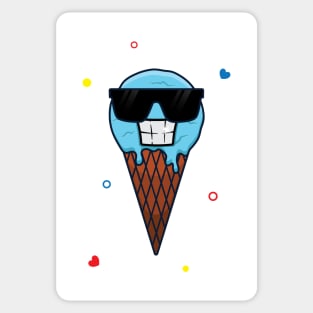 Cool ice cream emote Sticker